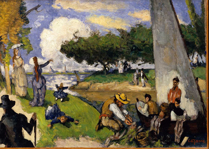 Paul Cézanne - The Fishermen (Fantastic Scene), ca. 187 ...