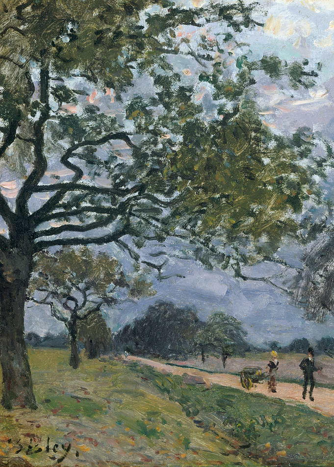 Alfred Sisley - The Road from Versailles to Louvecienne ...