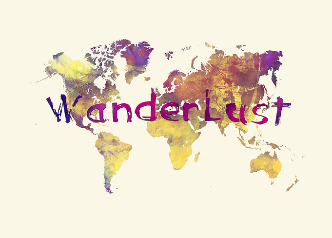 World map wanderlust