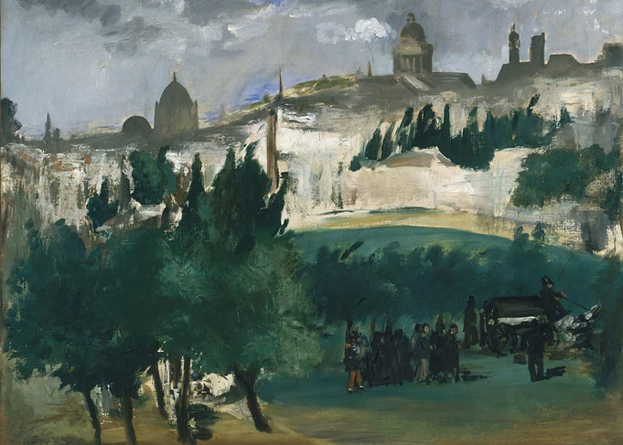 Édouard Manet - The Funeral, ca. 1867, oil on canvas; C ...