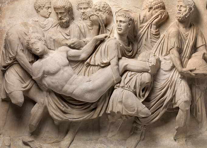 Marble relief
