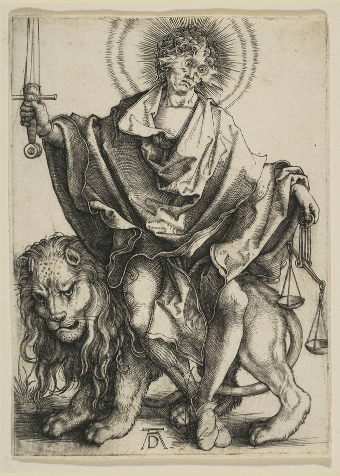 Albrecht Dürer - Justice, ca. 1499, engraving; Collect ...