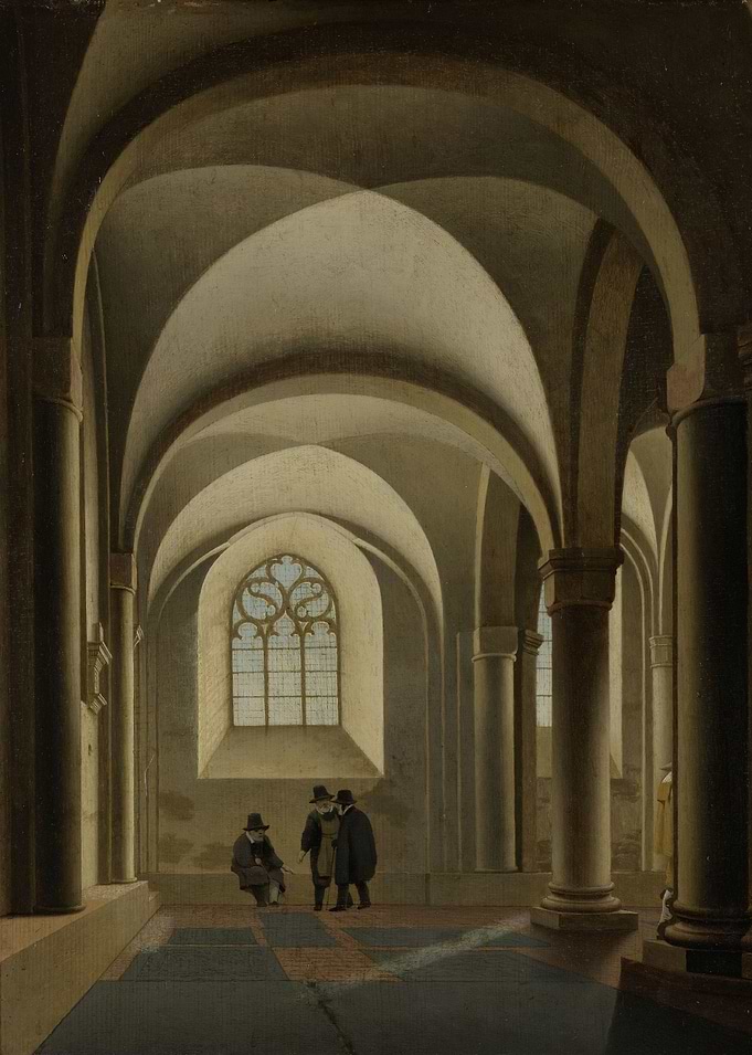 Pieter Jansz Saenredam - The westernmost bays of the so ...