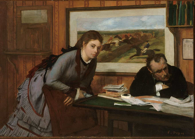 Edgar Degas - Sulking, ca. 1870, oil on canvas; Collect ...