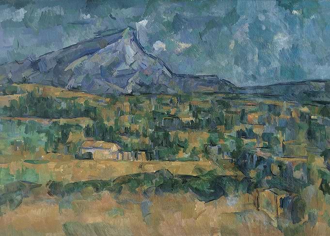 Paul Cezanne - Mont Sainte-Victoire, ca. 1902–6, oil on ...