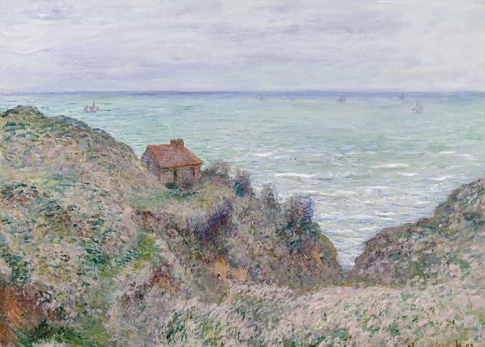 Claude Monet - Cabin of the Customs Watch, 1882, oil on ...