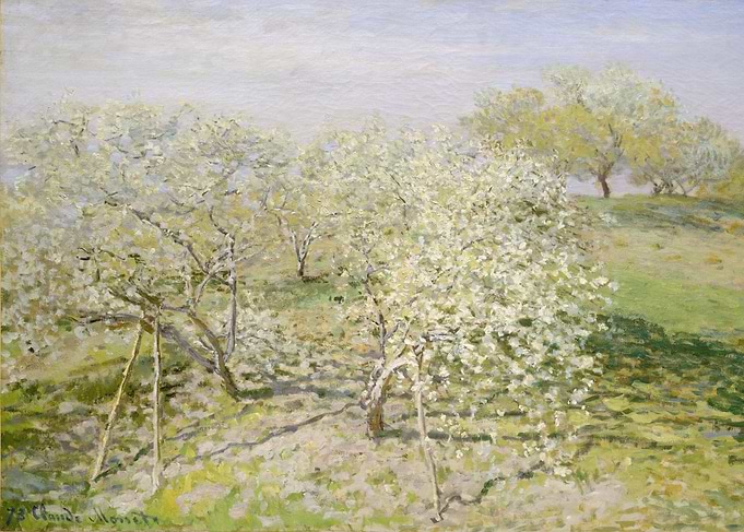 Claude Monet - Spring (Fruit Trees in Bloom), 1873, oil ...