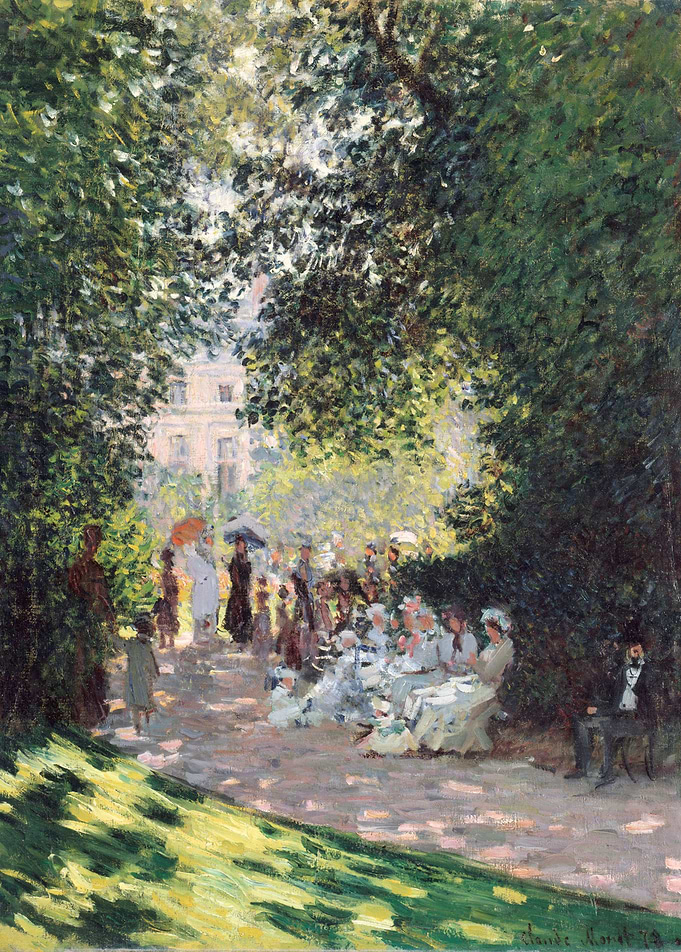 Claude Monet - The Parc Monceau, 1878, oil on canvas; C ...