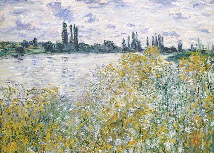 Claude Monet - Île aux Fleurs near Vétheuil, 1880, oil ...