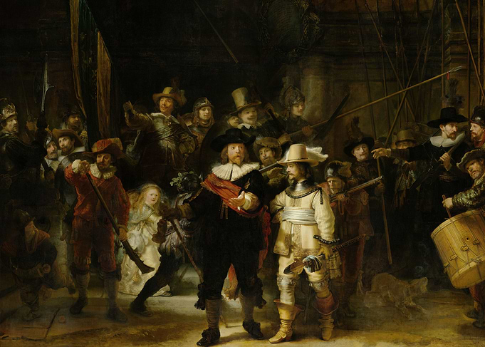 Rembrandt Harmensz van Rijn - Night Watch, 1642, oil on ...