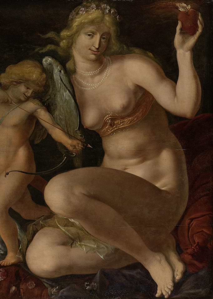 Jacob de Gheyn - Venus and Amor, 1605 - 1610, oil on p ...