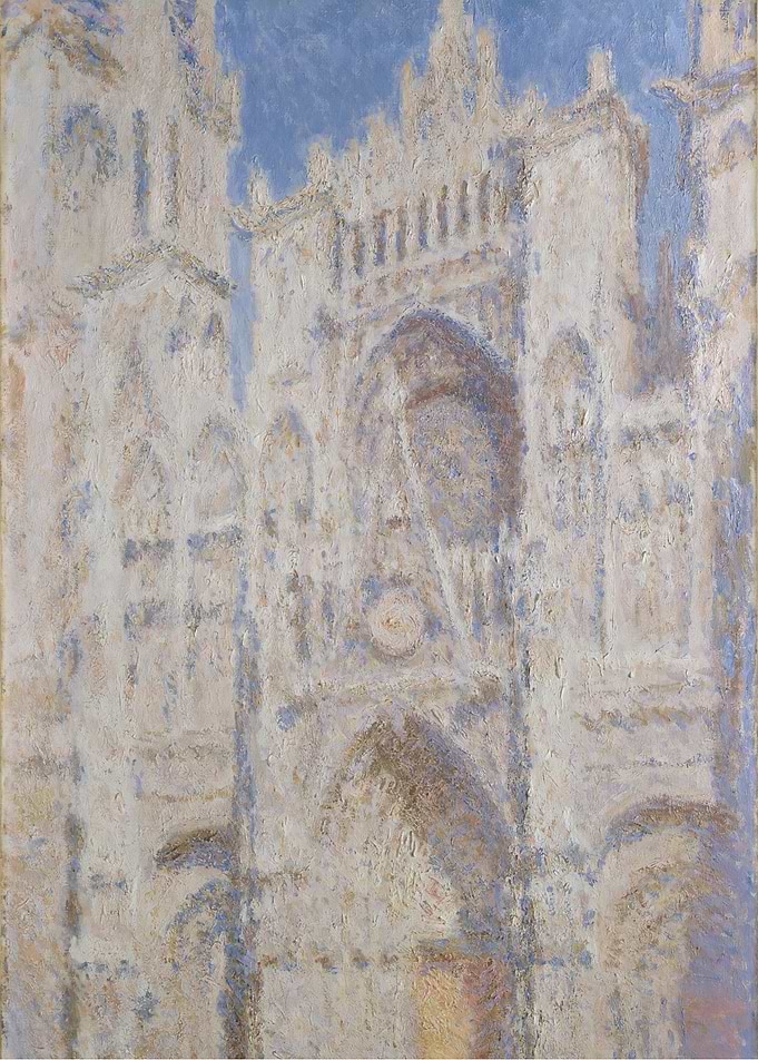 Claude Monet - Rouen Cathedral: The Portal (Sunlight), ...