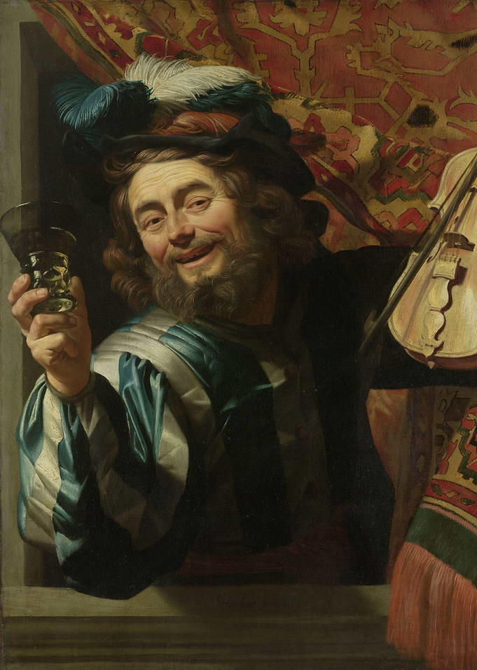 Gerard van Honthorst - The Merry Fiddler, 1623, oil on ...