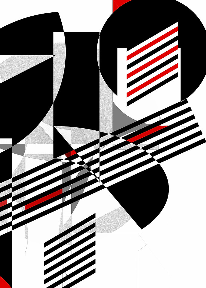 Black and white meets red Version 27