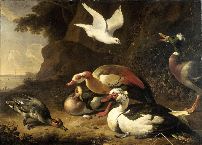 Melchior d'Hondecoeter, c. 1675-c.1680, oil on canvas; ...