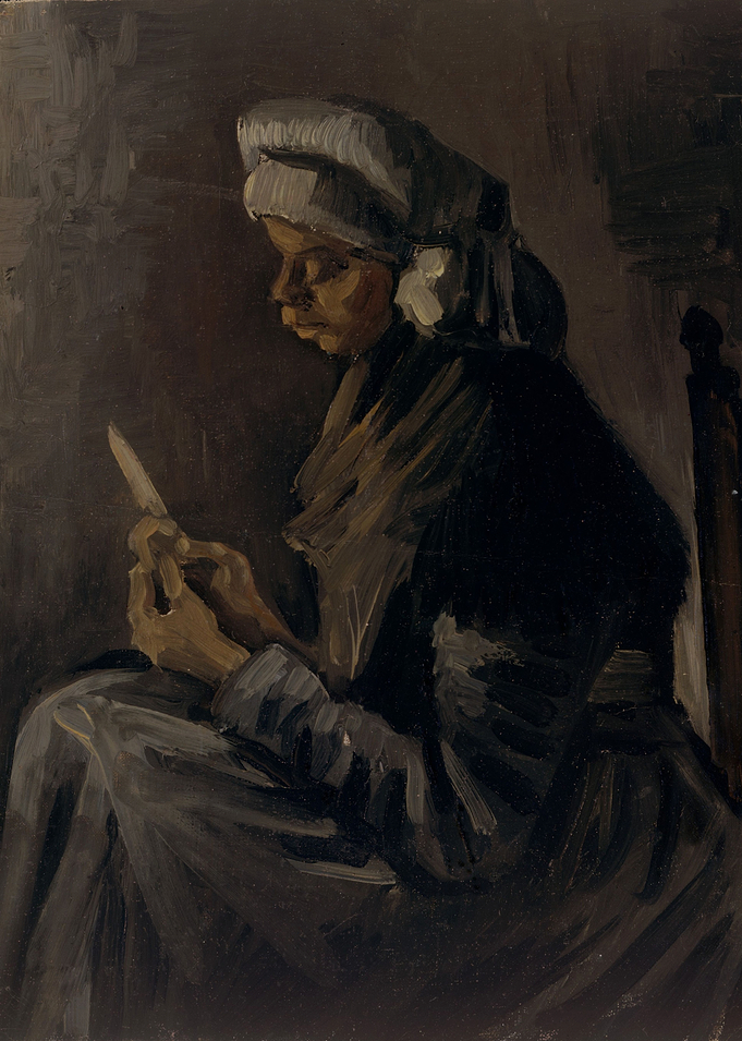 Vincent van Gogh - The Potato Peeler, 1885, oil on canv ...