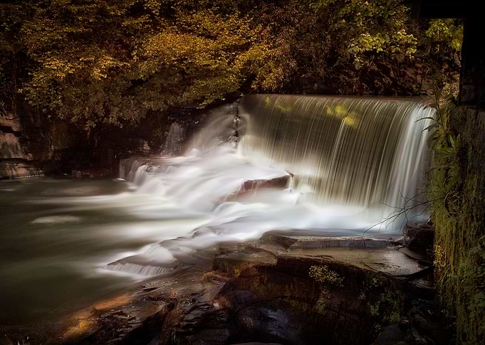 Aberdulais waterfalls Situated on the Dulais river in N ...