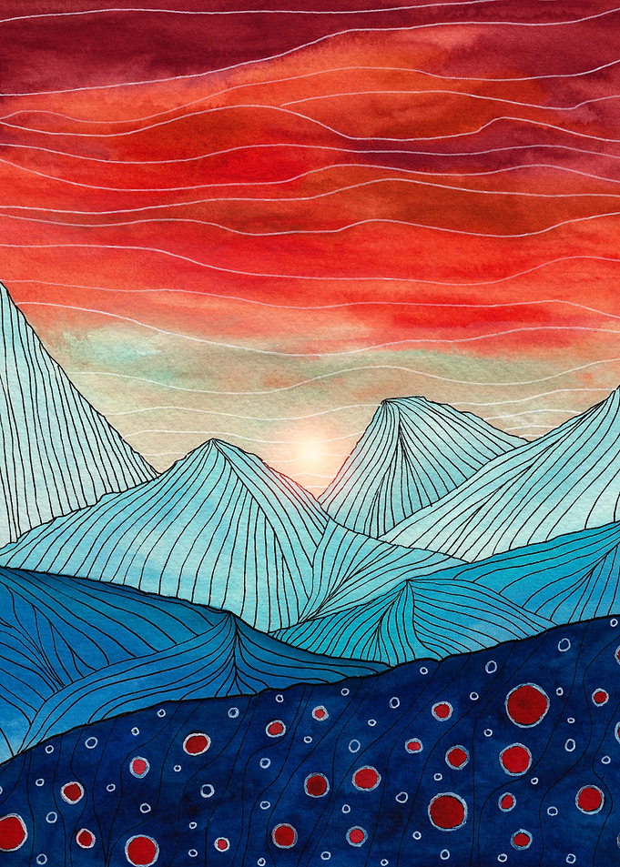 Lines in the mountains IV
