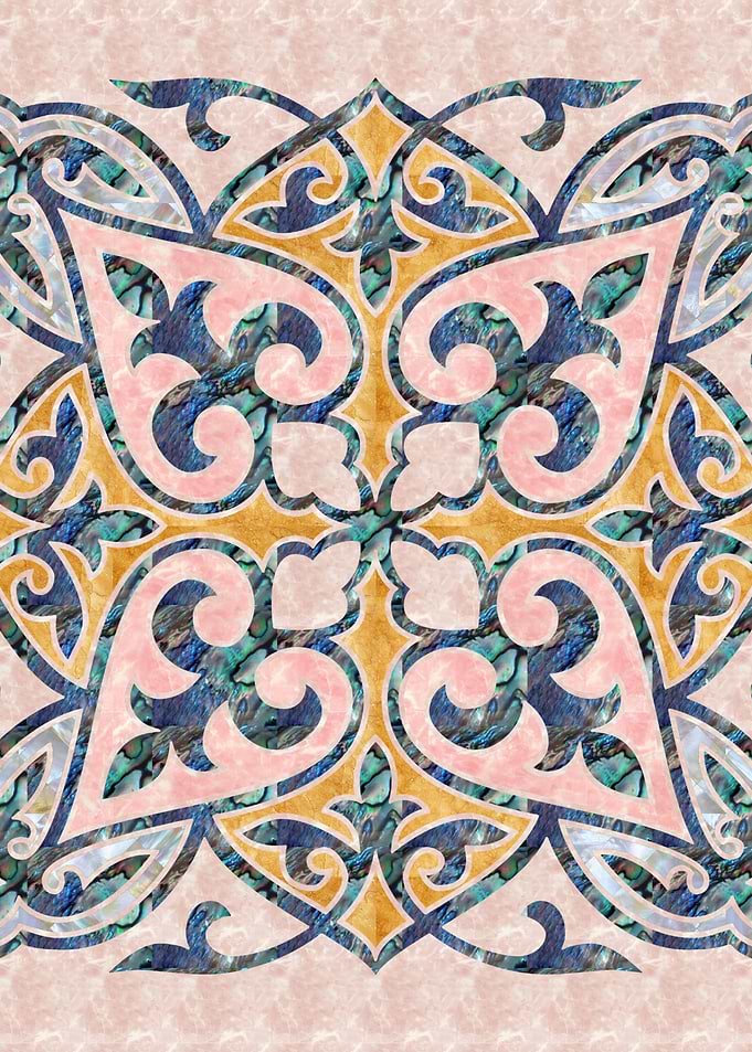 Blue Oriental Tile 01