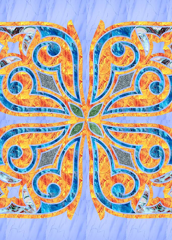 Blue Oriental Tile 02