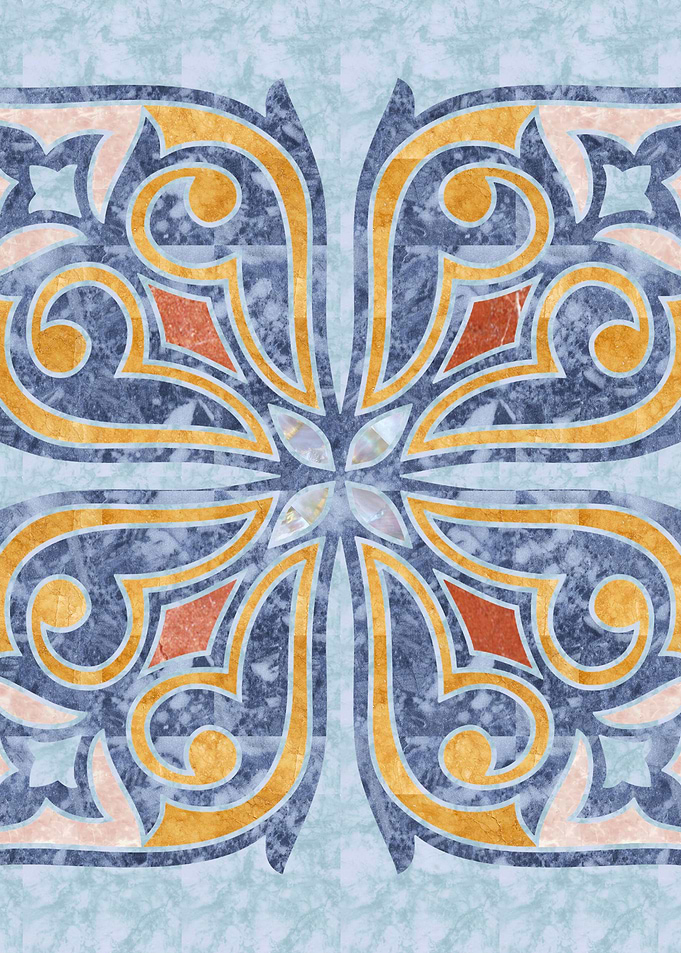 Blue Oriental Tile 04