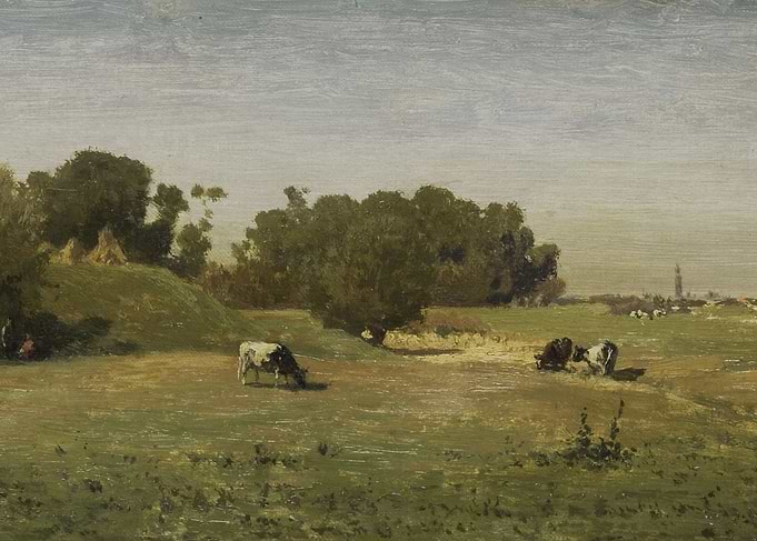 Paul Joseph Constantin Gabriël - Landscape near Abcoude ...