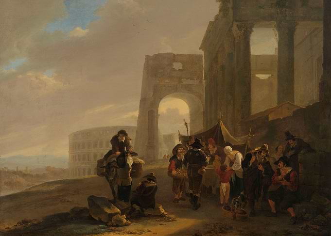Jan Both - Street Scene Placed among Roman Ruins, 1640 ...