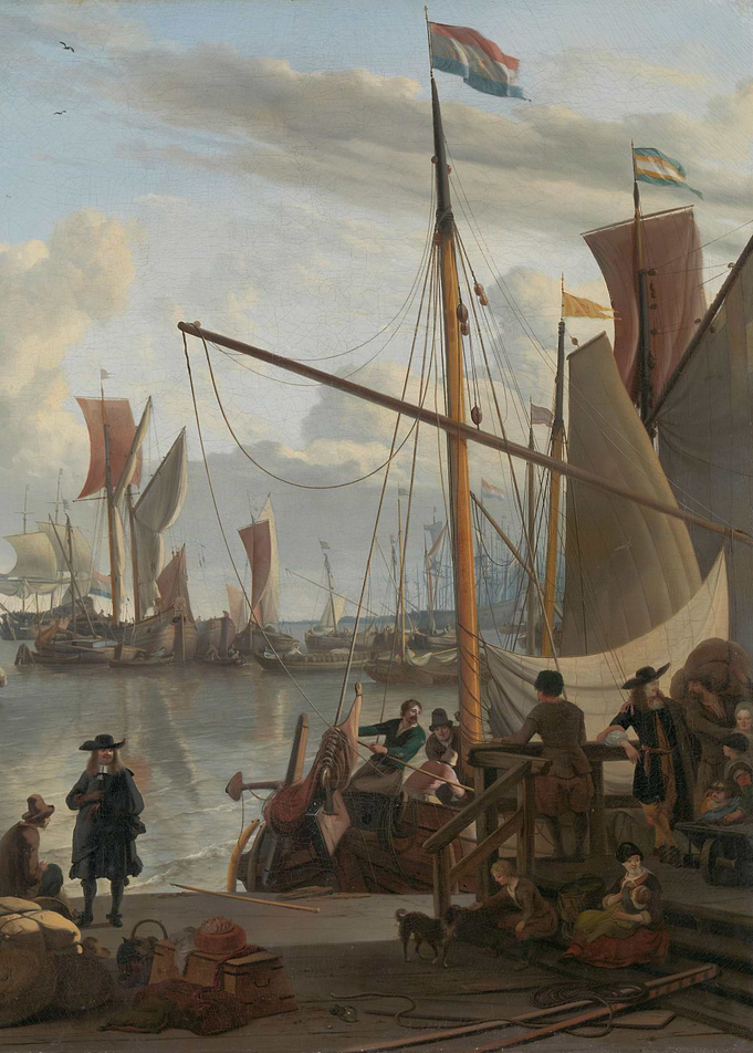 Ludolf Bakhuysen - The Y at Amsterdam, seen from the Mo ...