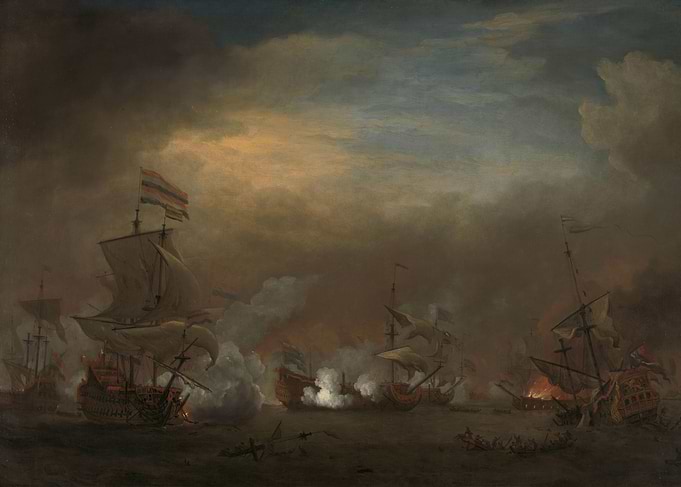 Willem van de Velde (II) - Encounter during the Battle ...