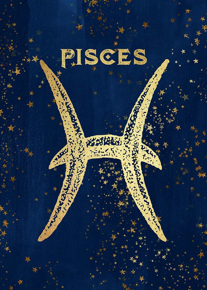 Pisces birthdates February 19 to March 20 Antique Vinta ...