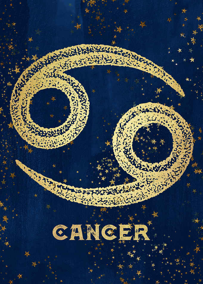 Cancer birthdates June 21 to July 22. Antique Vintage A ...