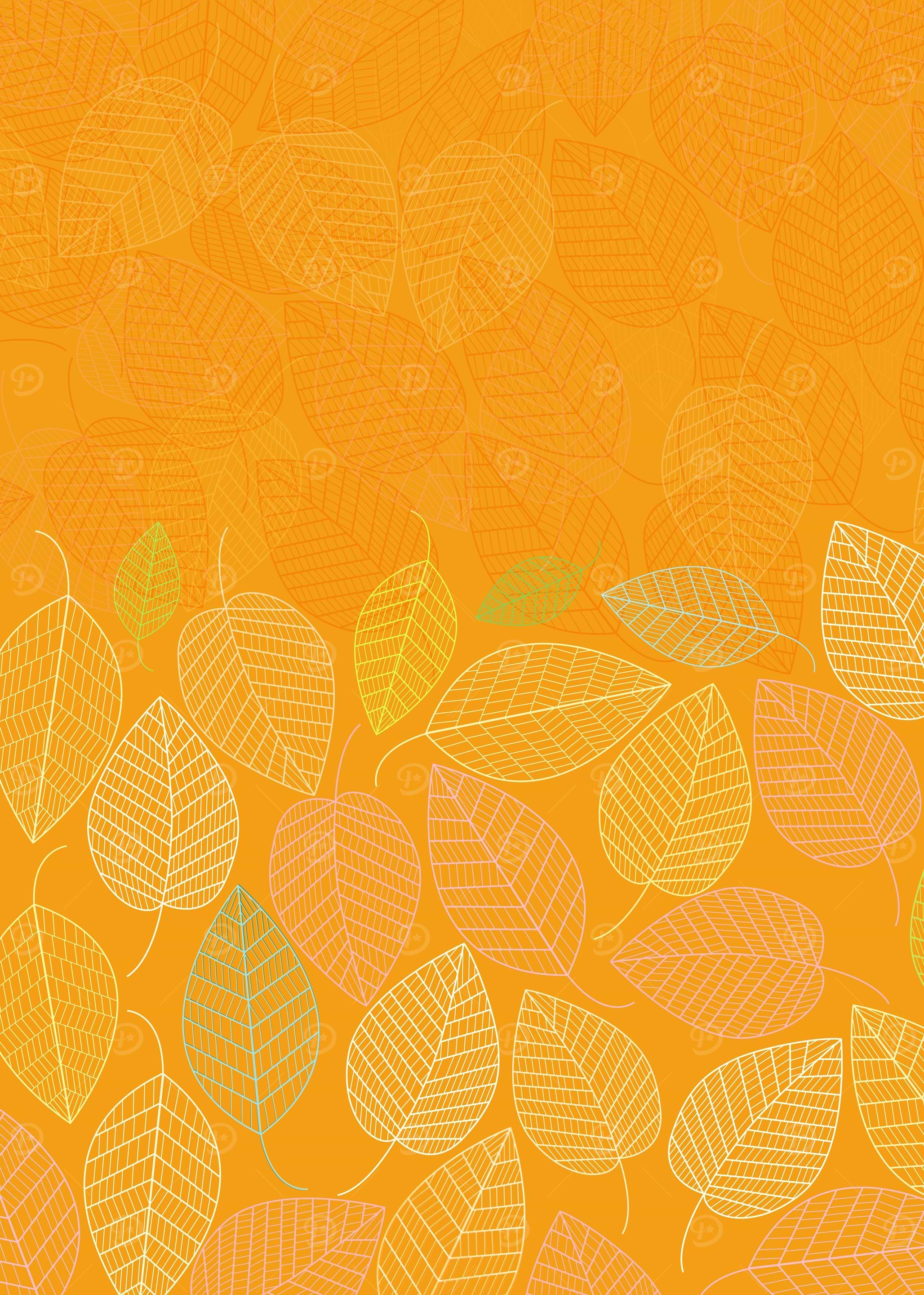 LEAVES ENSEMBLE ORANGE YEL