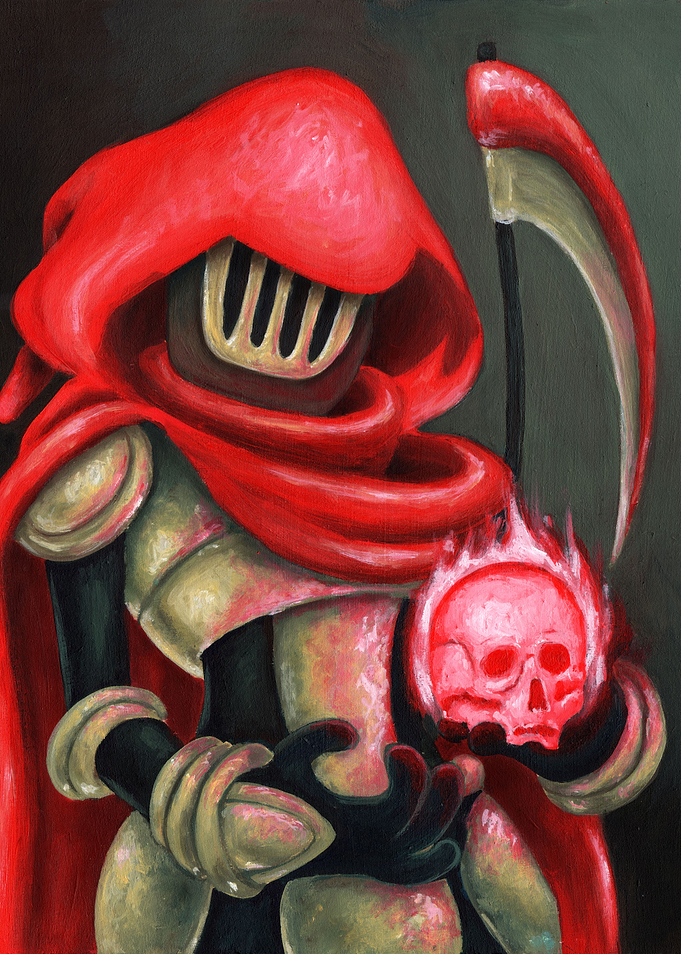 Portrait of a Knight Holding a Skull