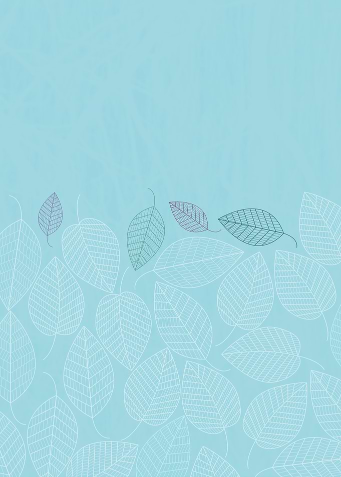 LEAVES ENSEMBLE BLUE. Love