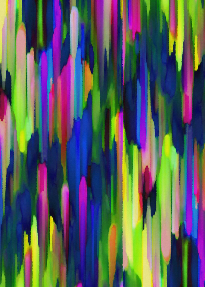 Colorful digital art splashing G256