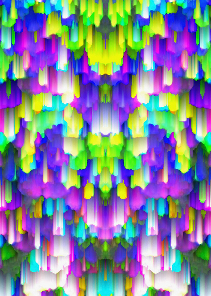 Colorful digital art splashing G392
