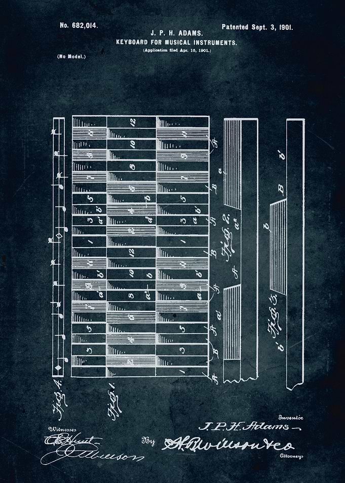 No031 - 1901 - First keyboard for musical instruments - ...