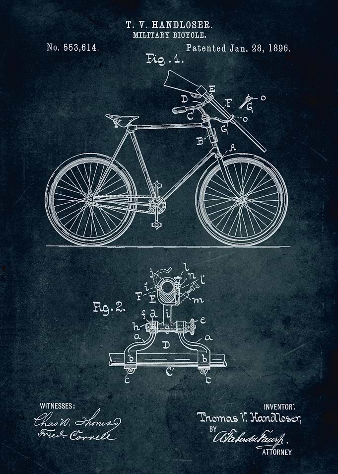 No053 - 1896 - Military bicycle - Inventor Thomas V. Ha ...