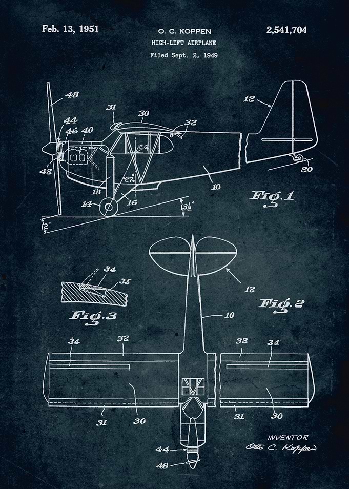 No042 - 1949 - High-Lift airplane - Inventor O. C. Kopp ...