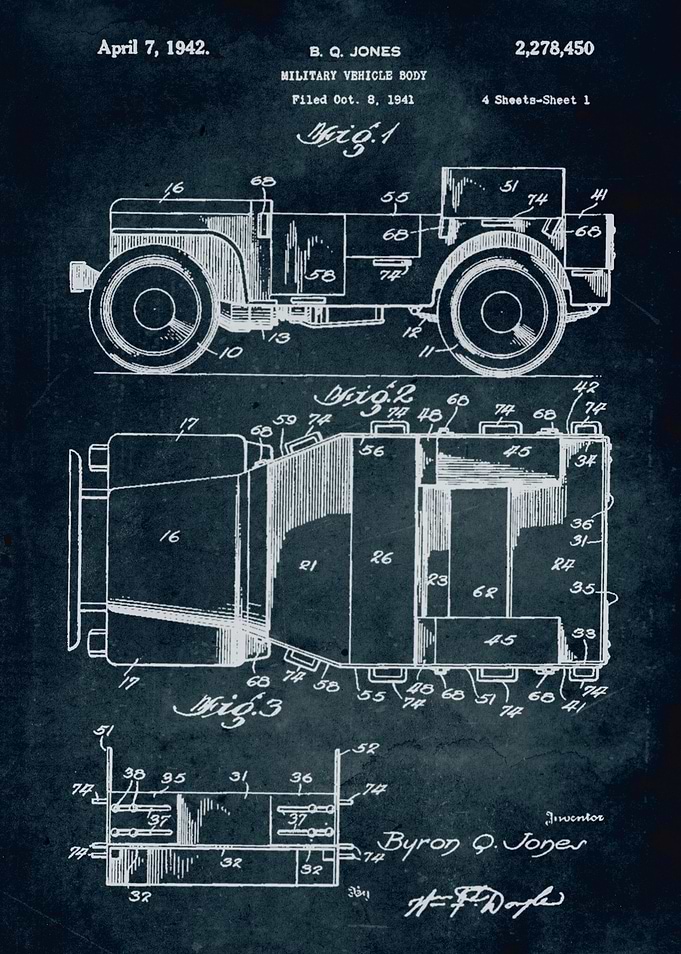 No057 - 1941 - Military vehicle body - Inventor Byron Q ...