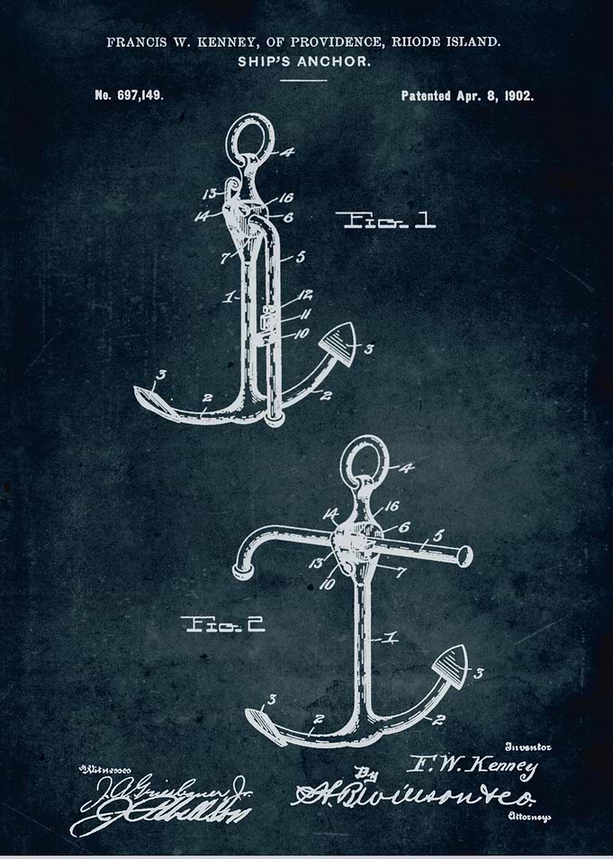 No056 - 1902 - Ship's anchor - Inventor Francis W. Kenn ...
