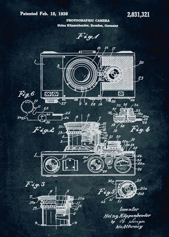 No062 - 1936 - Photographic camera - Inventor Heins Küp ...