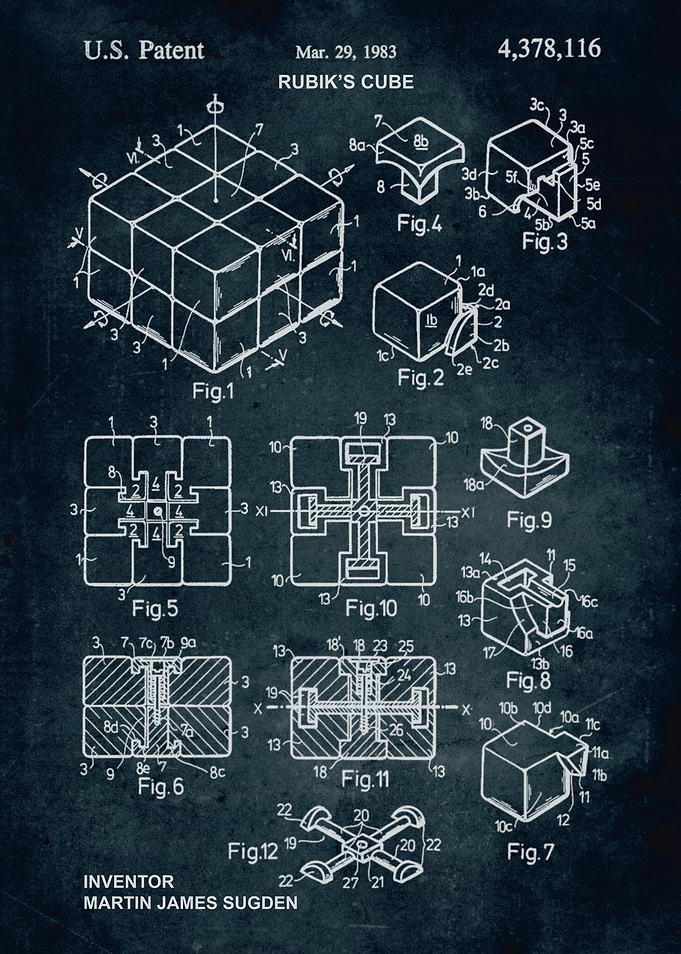 No086 - 1983 - Rubik's cube - Inventor Martin James Sug ...