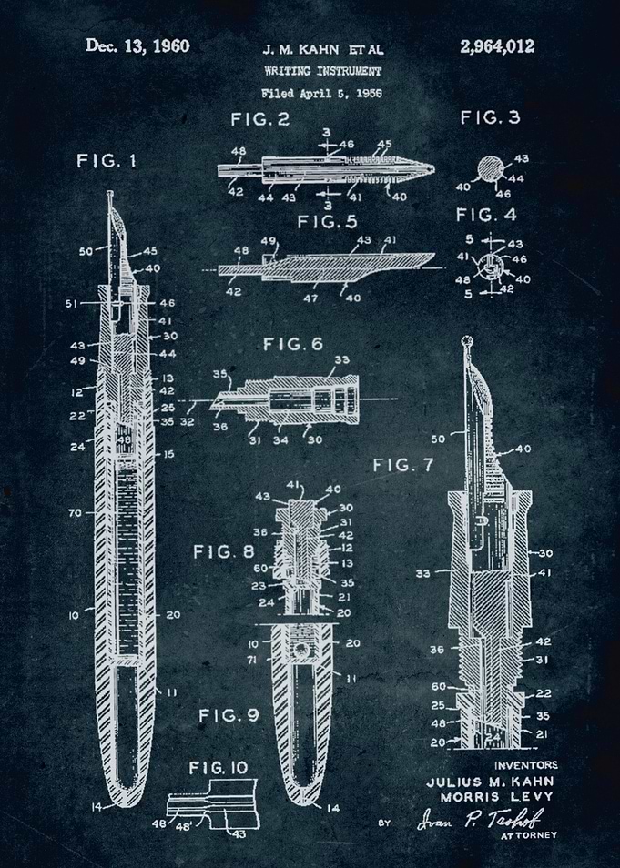 No081 - 1956 - Writing instrument - Inventors Julius M ...