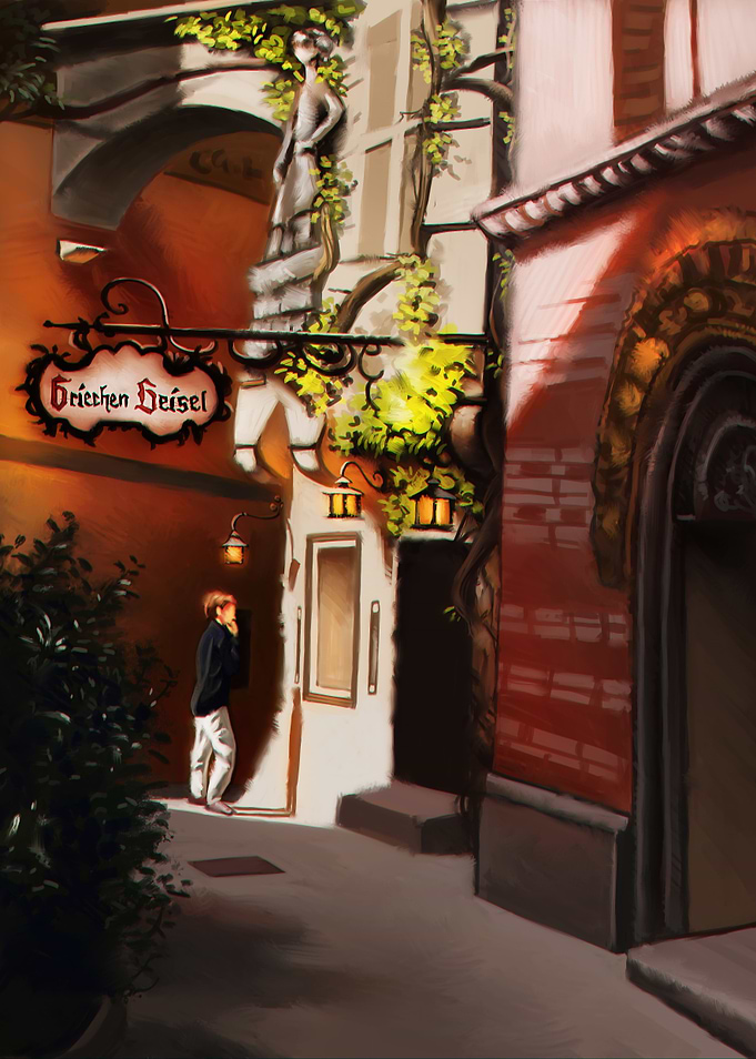 A painting of Austria in the 90s,