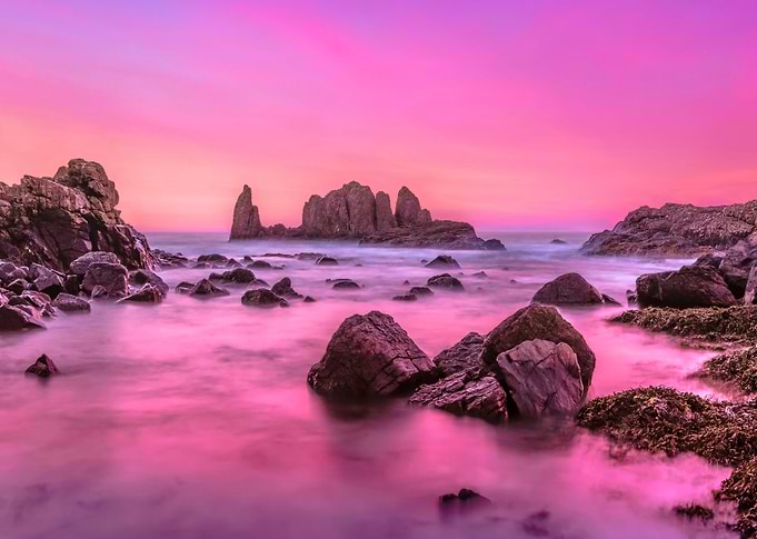 A beautiful summer sunset