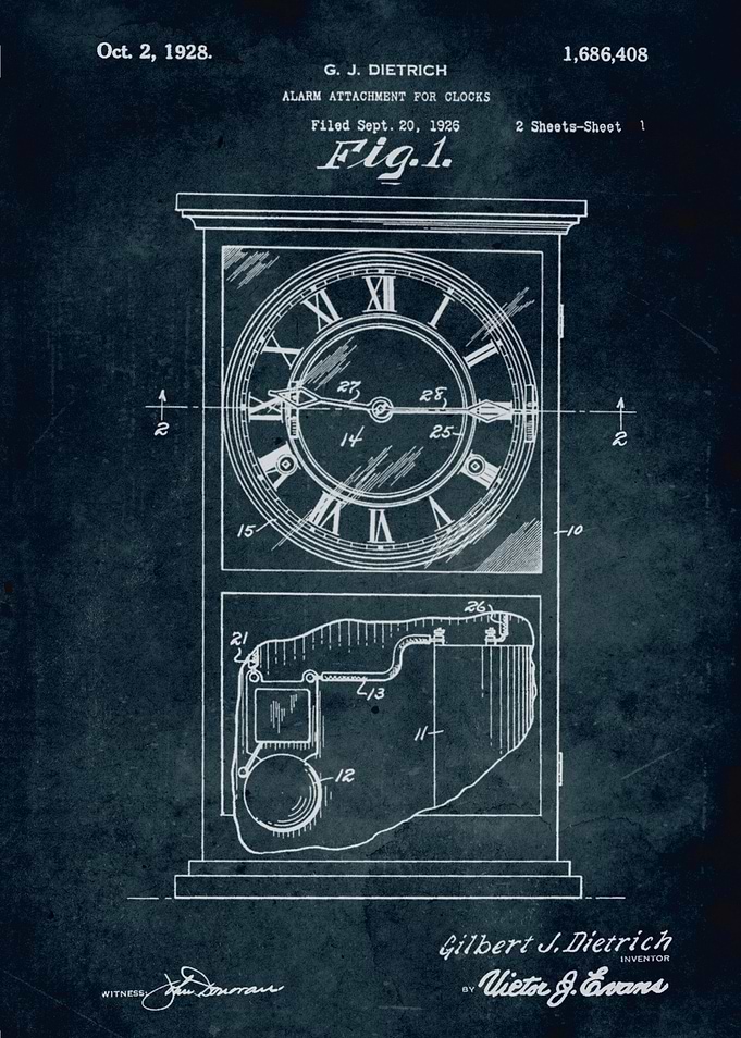 No092 - 1926 - Alarm Attachment for clocks - Inventor G ...