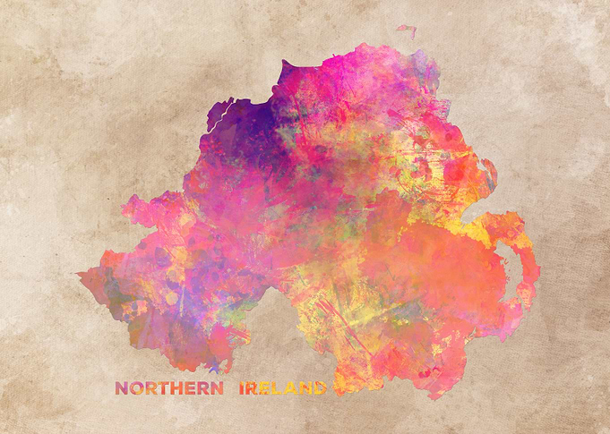 Northern Ireland map