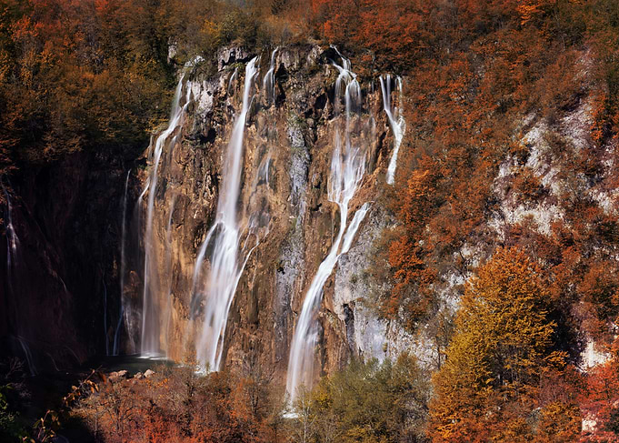 Waterfall in the park