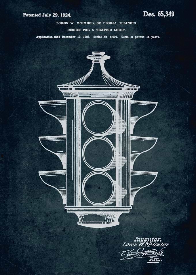 No097 - 1923 - Design for a traffic light - Inventor Lo ...